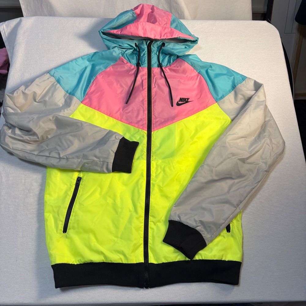 Nike, Windrunner Jacket, Multi-Color, Medium, Good, MSRP $100